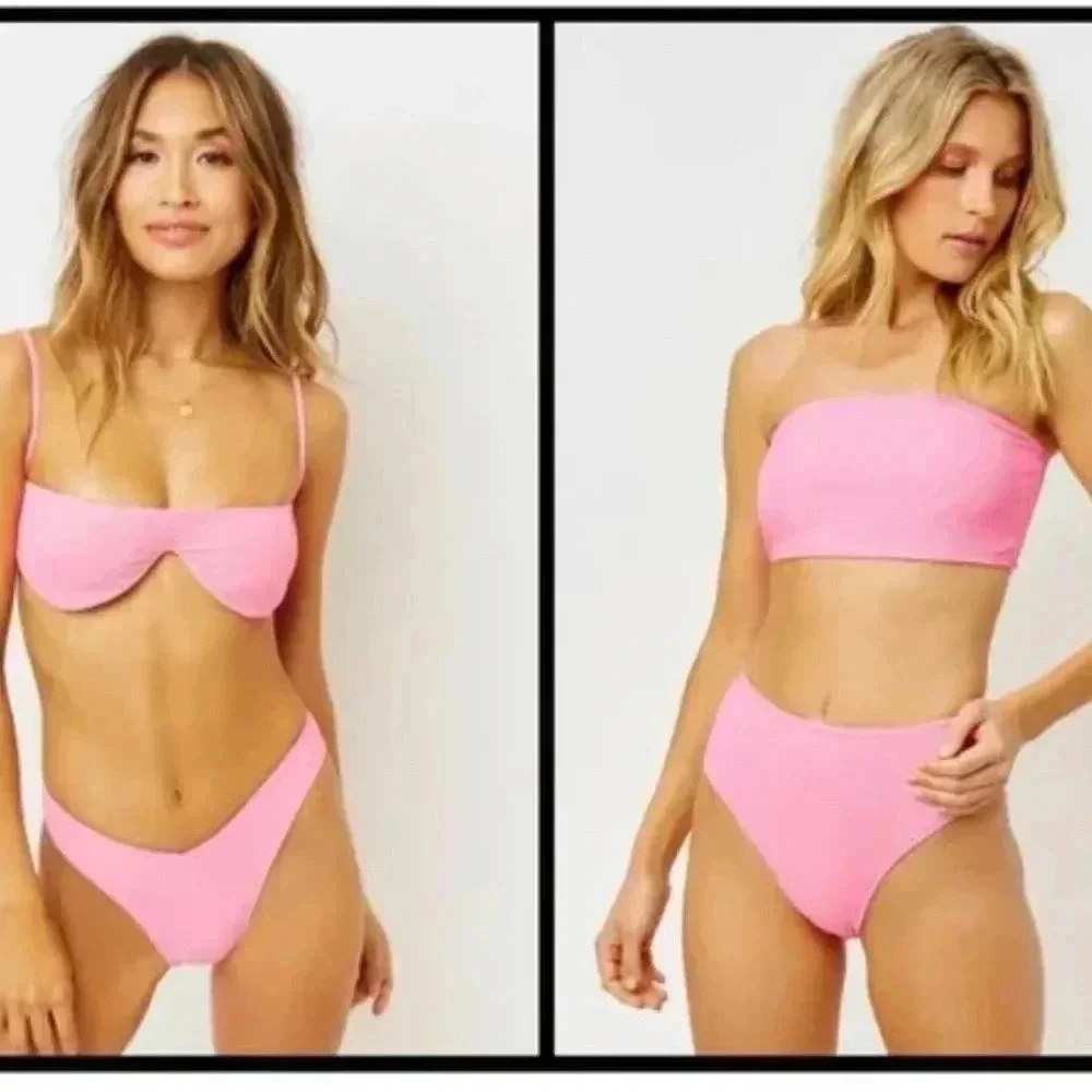 FRANKIE'S Ribbed Bikini (Tolly Underwire Top + Jenna High Waist Bottoms)